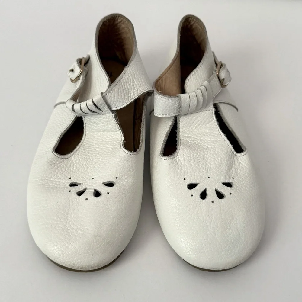 Arya Grace White Leather Dress Shoes Size 13 - Picture 2 of 6